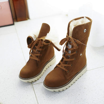 FEROX™ | Women’s Mid-Length Boots - Warm Lace-Up