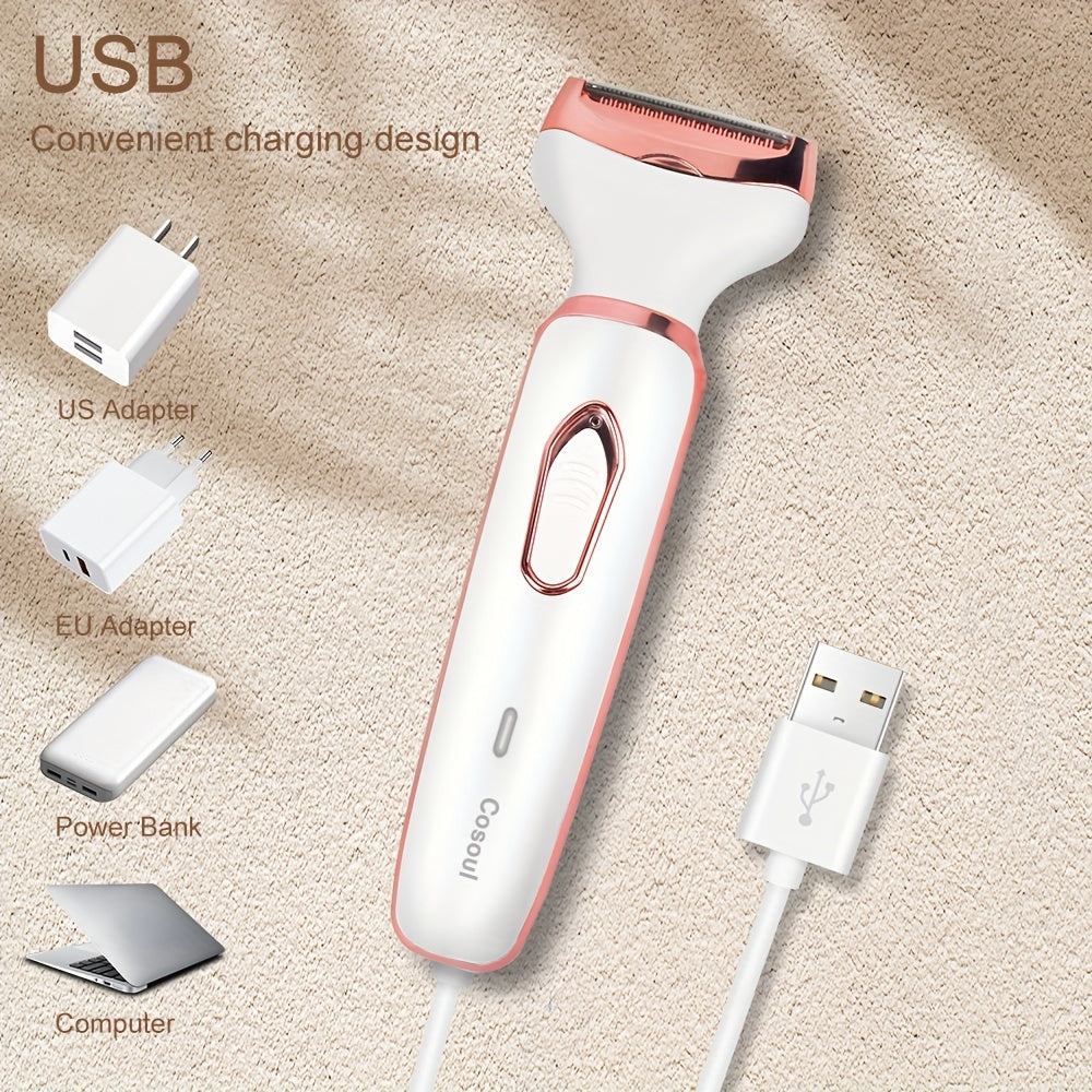 PureBare | 4-in-1 electric shaver - Gentle hair removal for face & body