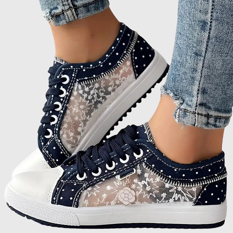 Elena™ | Women’s Breathable Floral Sneakers