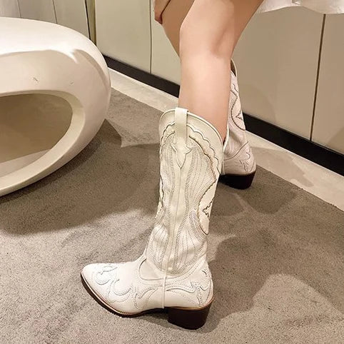 VAREX™ | Western Cowboy Boots – Embroidered Style