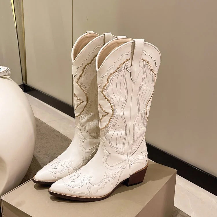 VAREX™ | Western Cowboy Boots – Embroidered Style