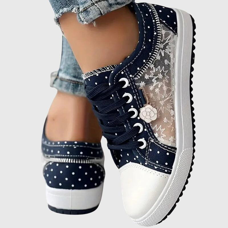Elena™ | Women’s Breathable Floral Sneakers