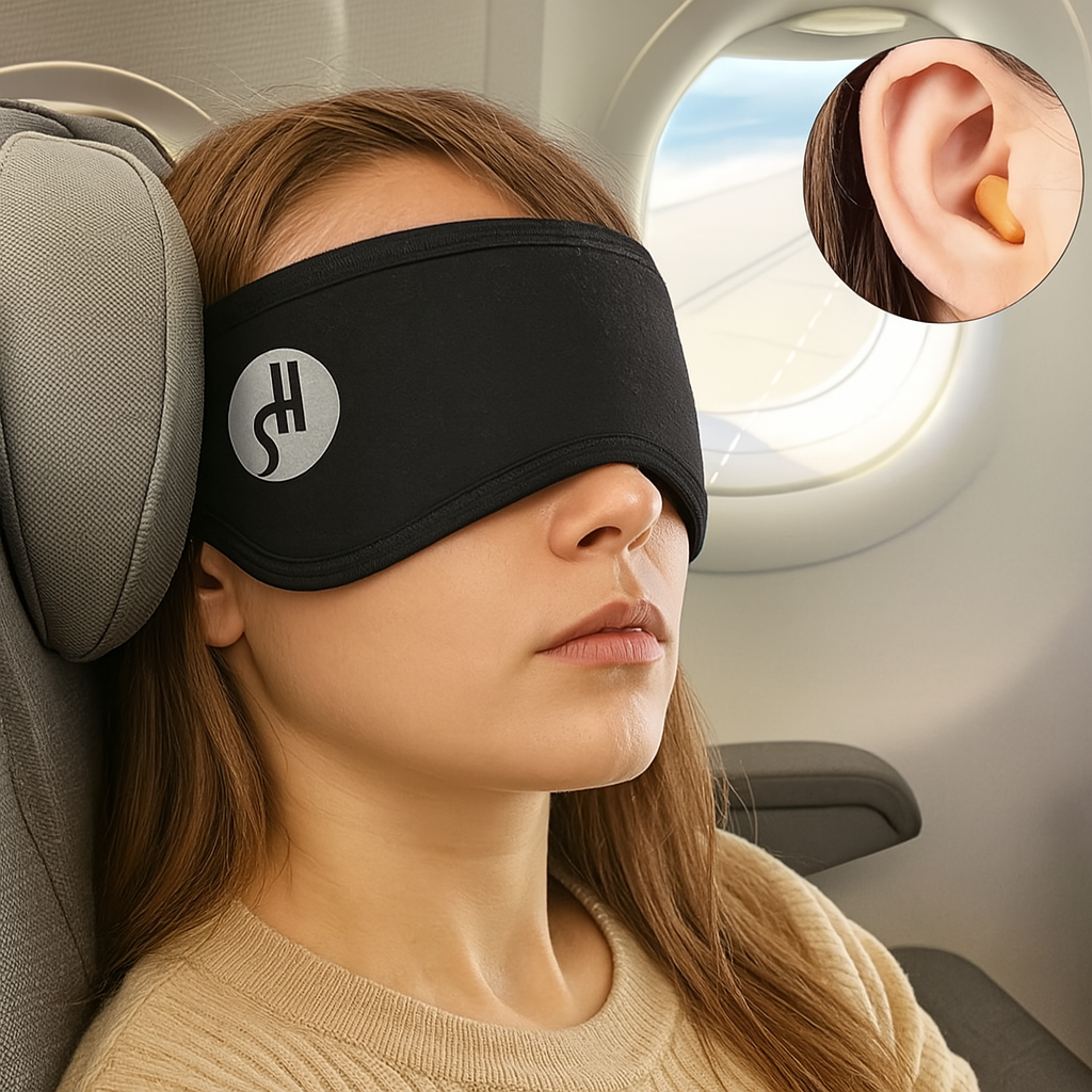 DeepSleep | 3-in-1 Sleep Mask – Noise Protection & Light Blocking