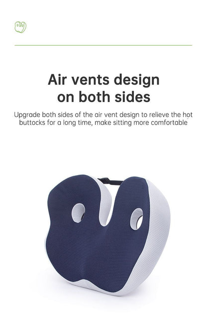 ComfortFlex™ – Adjustable Ergonomic Seat Cushion for Coccyx, Sciatica & Pelvic Pain Relief