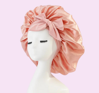 SilkAura™ Luxury Silk Hair Wrap – Nighttime Hair Protection