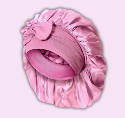 SilkAura™ Luxury Silk Hair Wrap – Nighttime Hair Protection