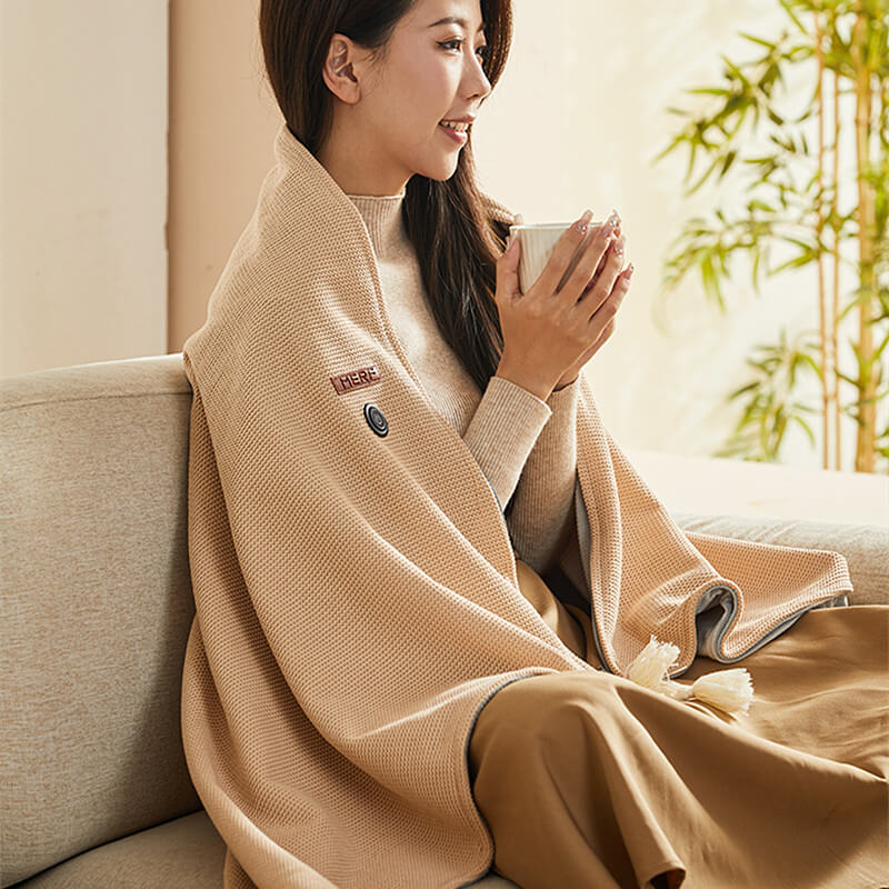 HeatHaven™ – Portable USB Electric Heated Blanket for Home, Office & Travel Comfort