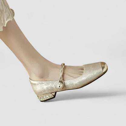 Chrystahh | Elegant Low-Heel Mary Janes