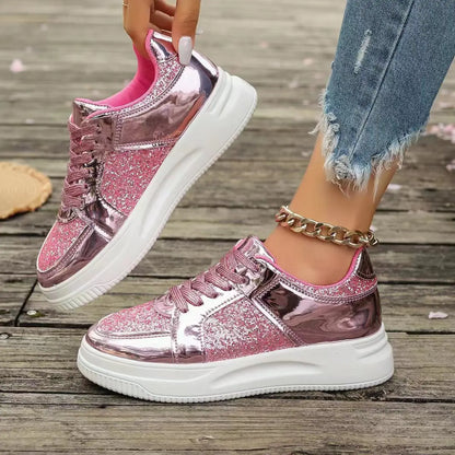 Faynelle | Women’s Sequin Platform Sneakers