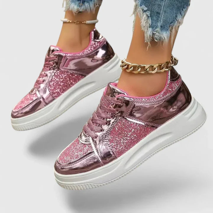 Faynelle | Women’s Sequin Platform Sneakers