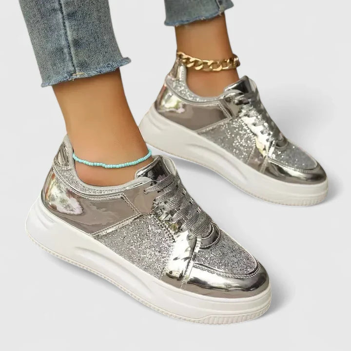 Faynelle | Women’s Sequin Platform Sneakers