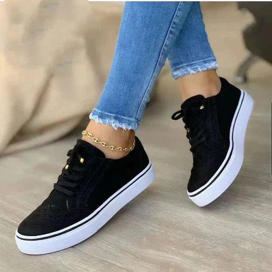 Olivya  - Women’s Lace-Up Platform Sneakers