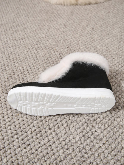 SnowLivia | Women’s Warm Plush Slip-On Snow Boots
