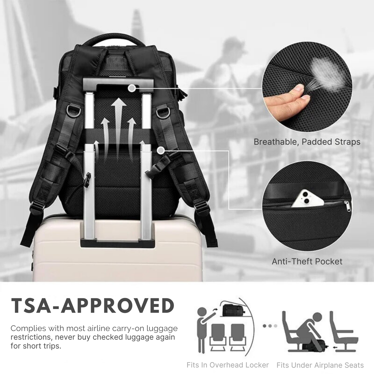 VoyagerPro™ Expandable Carry-On Backpack