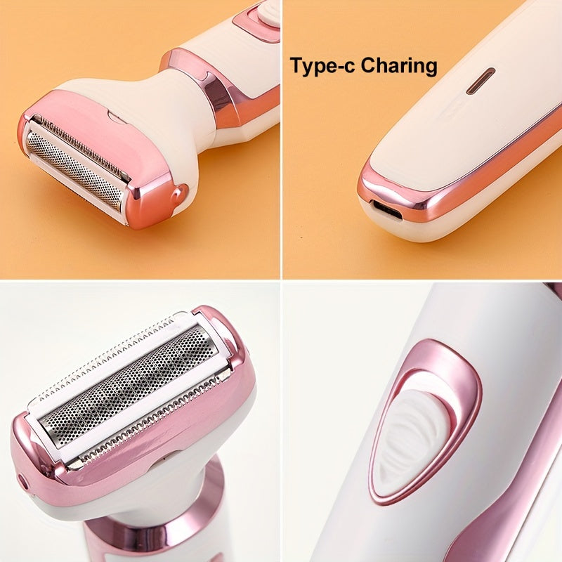 LuxeCare™ Rechargeable ladies' shaver - Gentle 4-in-1 care everywhere