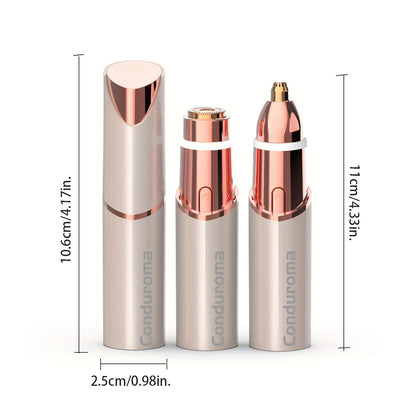 Conduroma™ 2-in-1 eyebrow & face trimmer - Precise & USB rechargeable