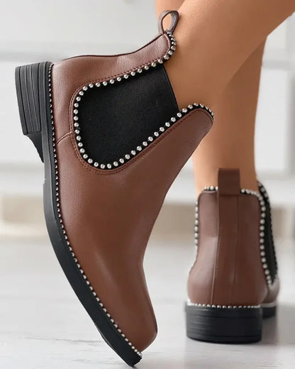 Vantis™ | Women’s Rivet Low-Heel Ankle Boots