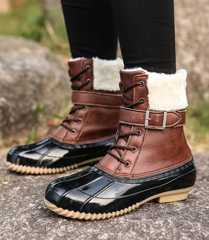 FROZA™ | Women’s Waterproof Lace-Up Ankle Snow Boots