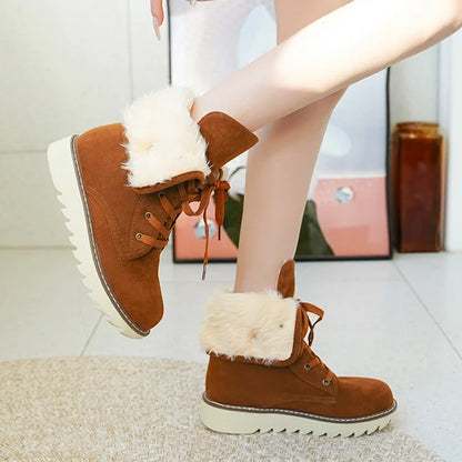 FEROX™ | Women’s Mid-Length Boots - Warm Lace-Up