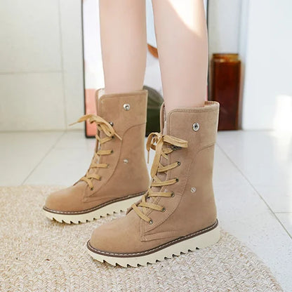 FEROX™ | Women’s Mid-Length Boots - Warm Lace-Up