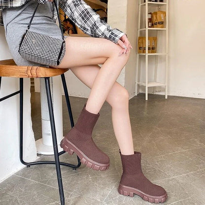 ELOVÉ | Women’s Knitted Sock Boots