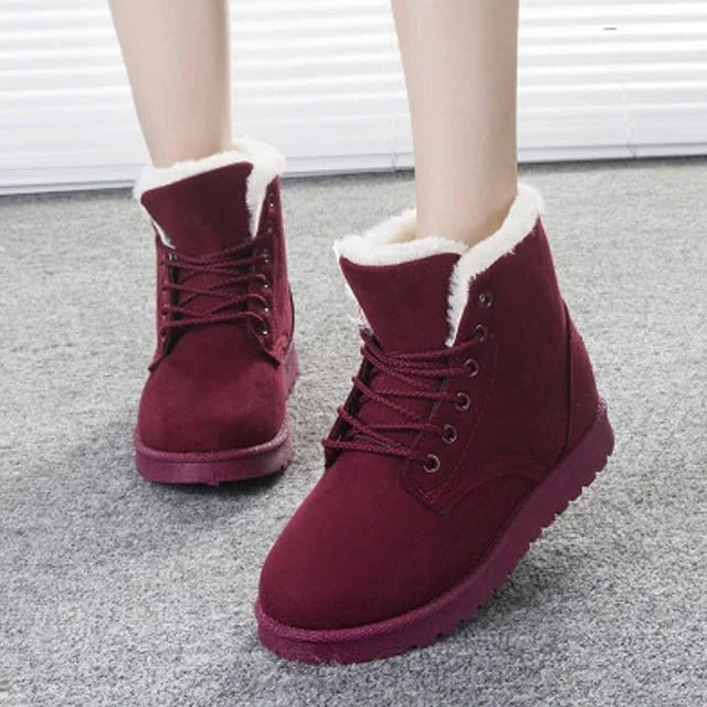 RanLinli™ | Warm Lace-Up Ankle Snow Boots