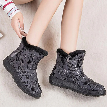 BeckyWalk™ | Women’s Printed Winter Ankle Boots
