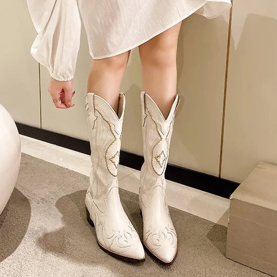 VAREX™ | Western Cowboy Boots – Embroidered Style