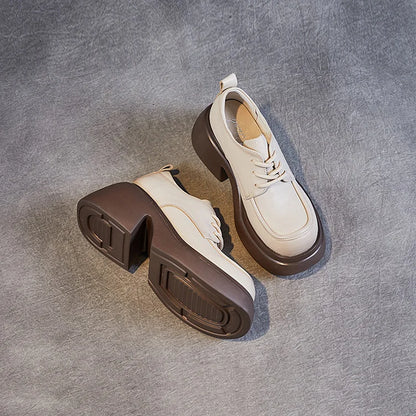 Ardella | Women’s Platform Loafers – 7.5cm Comfy Wedges