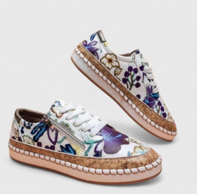 Olisette | Ethnic Floral Women’s Sneakers