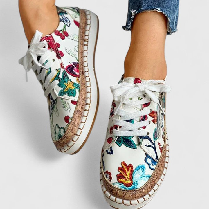 Olisette | Ethnic Floral Women’s Sneakers