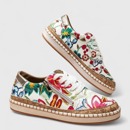Olisette | Ethnic Floral Women’s Sneakers