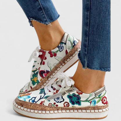 Olisette | Ethnic Floral Women’s Sneakers