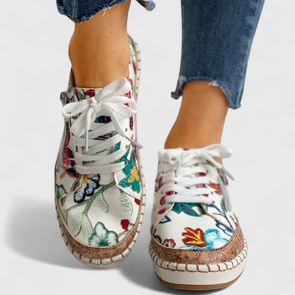 Olisette | Ethnic Floral Women’s Sneakers