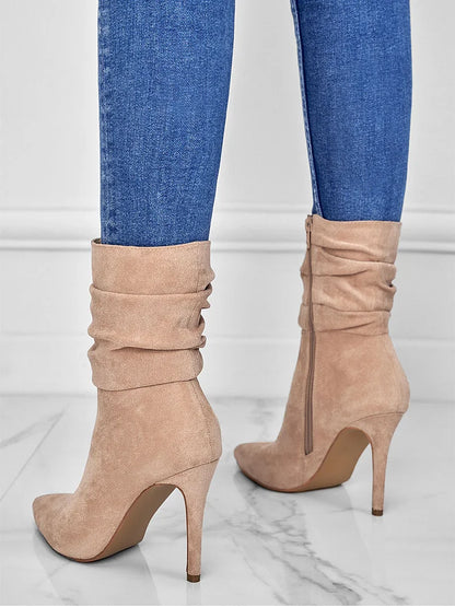Velora | Stylish Pointed Toe High Heel Ankle Boots