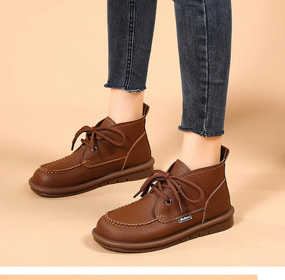 Vellano™ | Women’s Ankle Boots - Warm, Lace-Up & Non-Slip