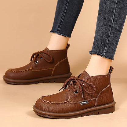 Vellano™ | Women’s Ankle Boots - Warm, Lace-Up & Non-Slip