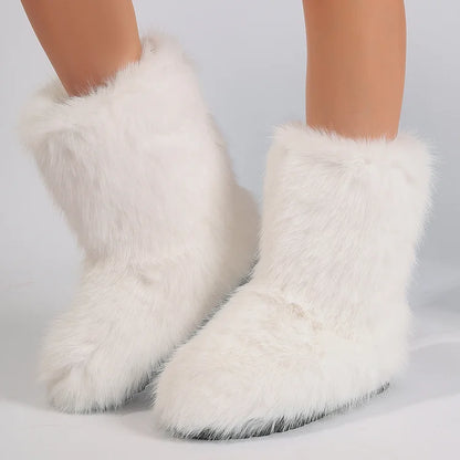 Velmora | Women’s Warm Ankle Slip-On Boots