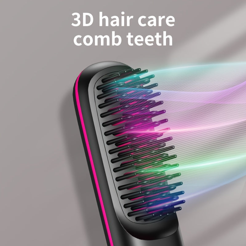 SleekMate | Portable USB-Rechargeable Straightening Comb with Anti-Scald Protection