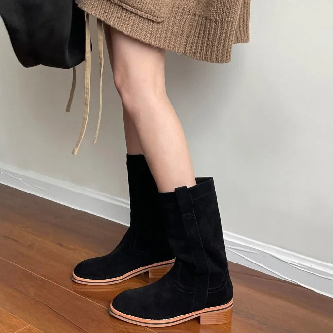 VANTIS™ | Women’s Mid-Calf Boots – Simple, Soft & Stylish