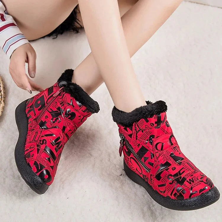 BeckyWalk™ | Women’s Printed Winter Ankle Boots