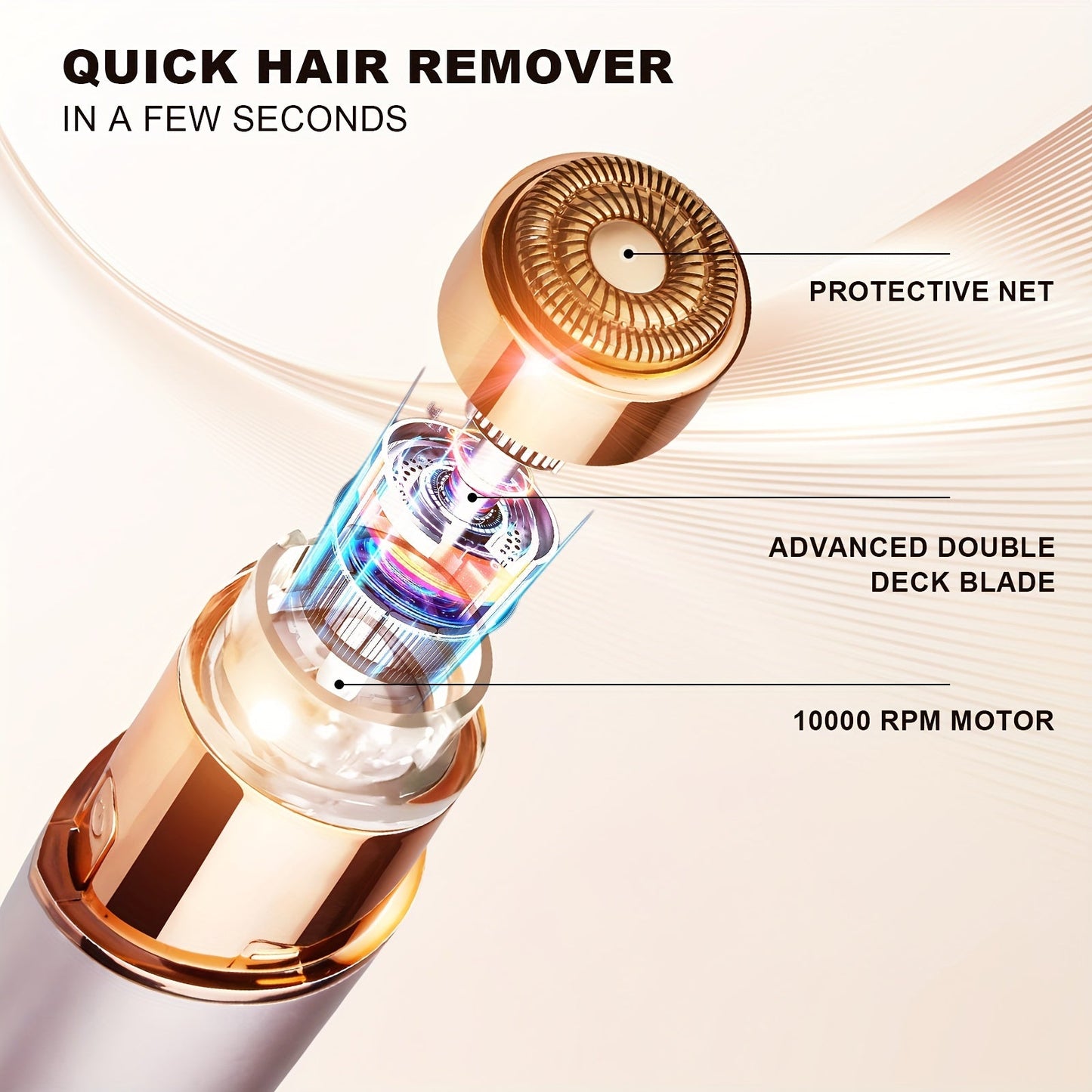 Conduroma™ 2-in-1 eyebrow & face trimmer - Precise & USB rechargeable