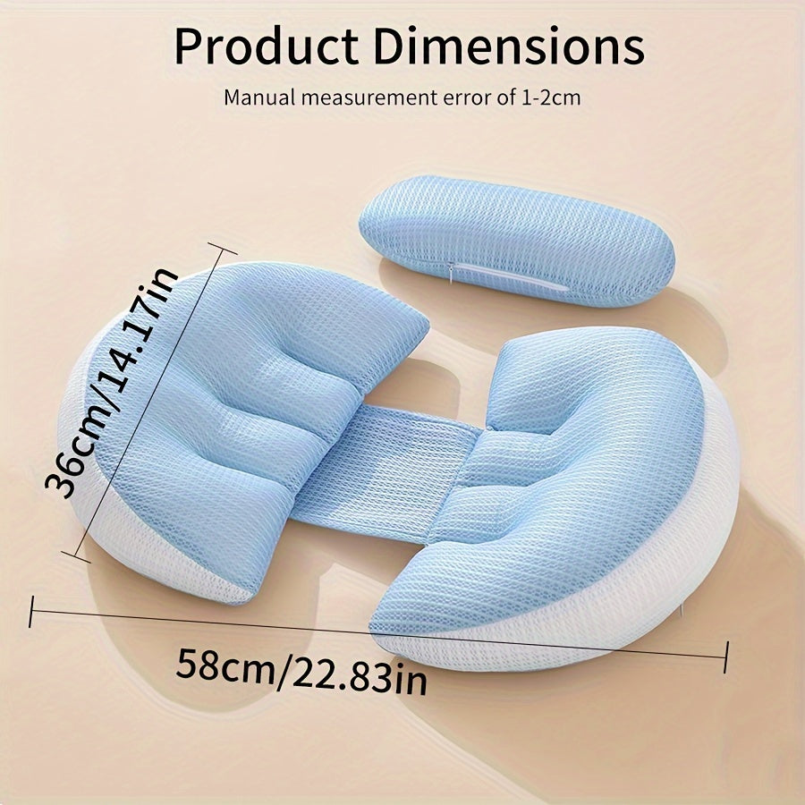 MumRest | Adjustable U-Shaped Pregnancy Pillow for Back & Abdomen