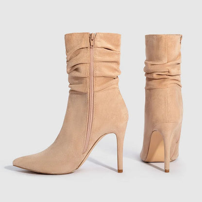 Velora | Stylish Pointed Toe High Heel Ankle Boots