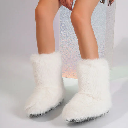 Velmora | Women’s Warm Ankle Slip-On Boots