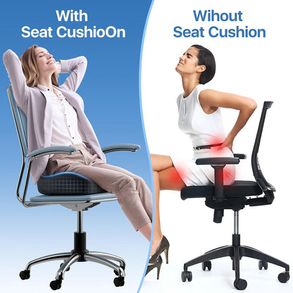 SeatMate™ Memory Foam Cushion for Prolonged Sitting