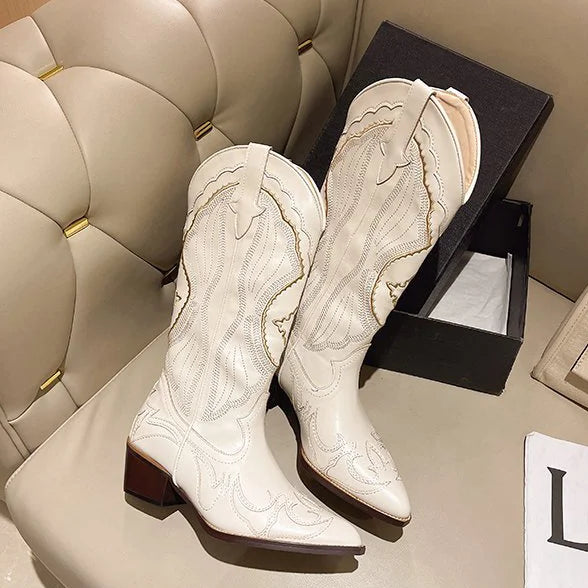 VAREX™ | Western Cowboy Boots – Embroidered Style