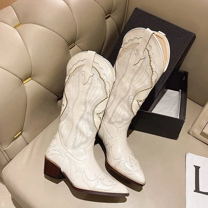 VAREX™ | Western Cowboy Boots – Embroidered Style