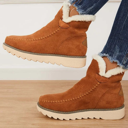 Frostelle™ | Winter Ankle Snow Boots – Non-Slip & Slip-On