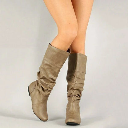 Nuvessa | Women’s Mid-Calf Slip-On Boots